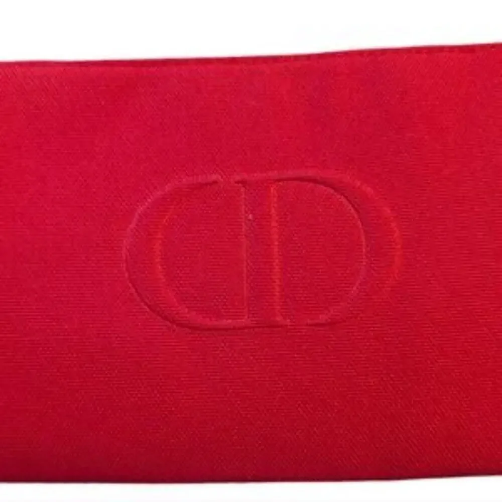 DIOR Beauty RED Cosmetic  Bag clutch Pouch case TROUSSE canvas Bundle